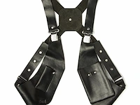 3x served with style gastro gear schouderholsters, zwart - afbeelding 2 van  5