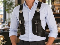 3x served with style gastro gear schouderholsters, zwart - afbeelding 5 van  5
