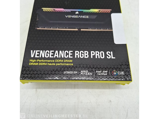 3x set a 2x geheugenkaart corsair, vengeance rgb pro sl 2x 8gb 3200mhz - afbeelding 2 van  6
