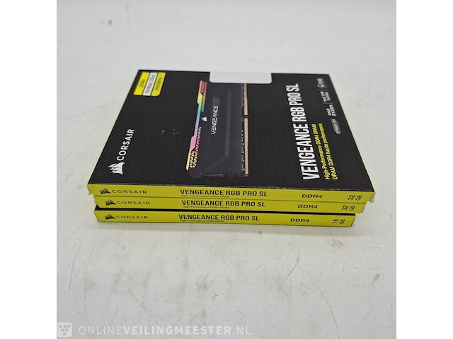 3x set a 2x geheugenkaart corsair, vengeance rgb pro sl 2x 8gb 3200mhz - afbeelding 6 van  6