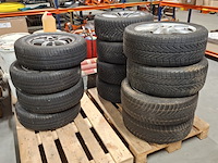 3x set banden met aluminium velgen, michelin / vredestein / hankook - afbeelding 1 van  9