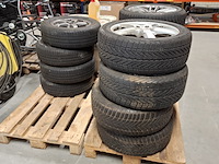 3x set banden met aluminium velgen, michelin / vredestein / hankook - afbeelding 2 van  9