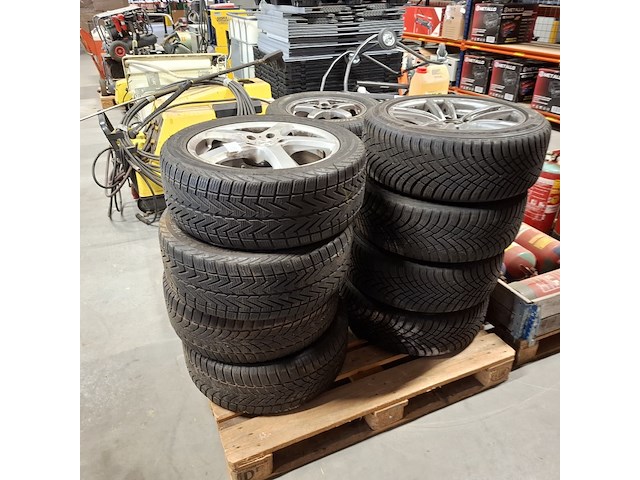 3x set banden met aluminium velgen, michelin / vredestein / hankook - afbeelding 3 van  9
