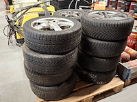 3x set banden met aluminium velgen, michelin / vredestein / hankook - afbeelding 3 van  9
