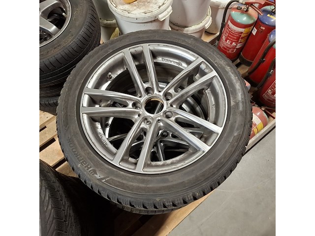 3x set banden met aluminium velgen, michelin / vredestein / hankook - afbeelding 4 van  9