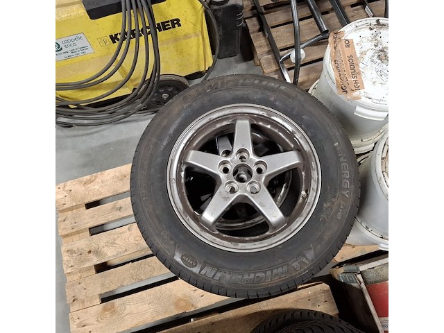3x set banden met aluminium velgen, michelin / vredestein / hankook - afbeelding 6 van  9