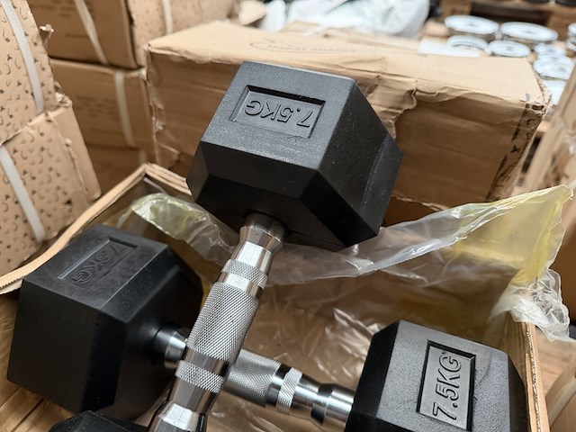 3x set van 2 dumbbells van 7,5 kg active panther - afbeelding 3 van  5