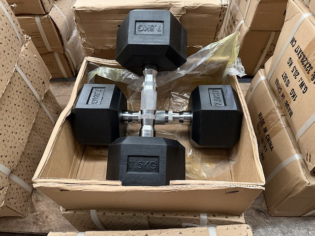 3x set van 2 dumbbells van 7,5 kg active panther - afbeelding 1 van  5