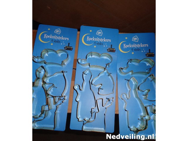 3x set van 4 stuks koekuitstekers - afbeelding 1 van  3