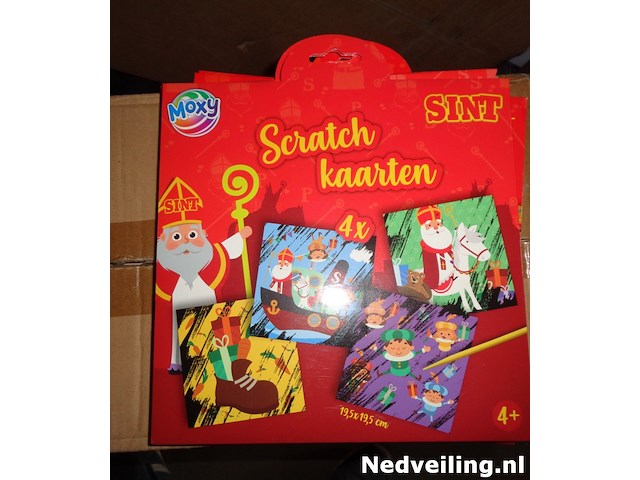 3x sint scratch kaarten 4x - afbeelding 2 van  3