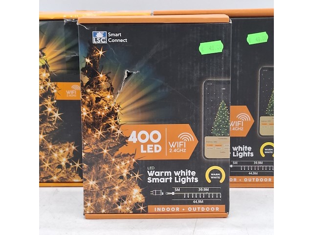 3x slinger met ledlampjes, lsc smart connect, warm white smart lights - afbeelding 2 van  5