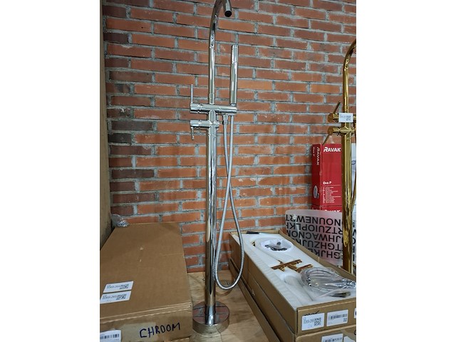 3x staande badkraan chroom - afbeelding 1 van  8