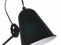 3x staande lamp met e27 fitting, steinhauer, dolphin 1325zw, zwart, 2026 - afbeelding 3 van  4