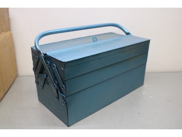 3x stalen gereedschapskist blauw - afbeelding 5 van  7