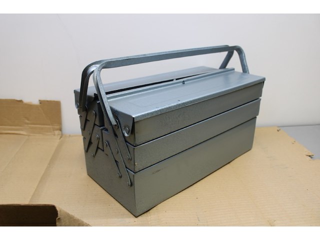 3x stalen gereedschapskist grijs - afbeelding 2 van  7