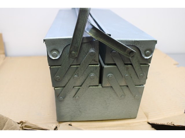 3x stalen gereedschapskist grijs - afbeelding 4 van  7