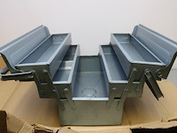 3x stalen gereedschapskist grijs - afbeelding 6 van  7