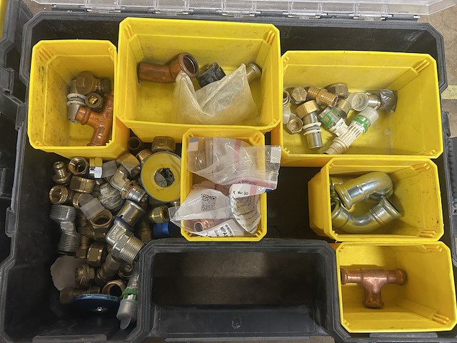 3x stanley gereedschapskoffer, organizer met inhoud koppelingen - afbeelding 5 van  11