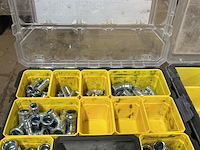 3x stanley gereedschapskoffer, organizer met inhoud koppelingen - afbeelding 2 van  8