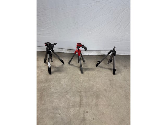 3x statief manfrotto - afbeelding 1 van  9