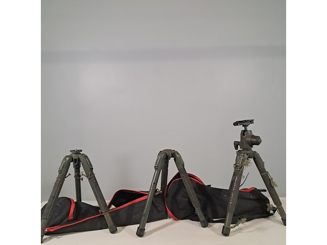 3x statief, manfrotto - afbeelding 1 van  9