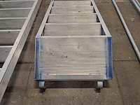 3x steigertrap met leuning layher, allround stalen steiger - afbeelding 4 van  26