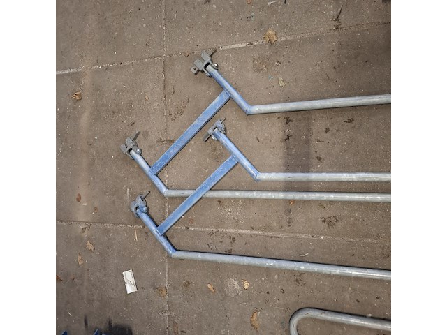 3x steigertrap met leuning layher, allround stalen steiger - afbeelding 10 van  26