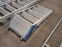3x steigertrap met leuning layher, allround stalen steiger - afbeelding 25 van  26