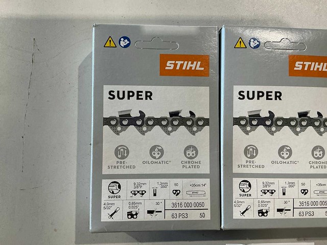 3x stihl 3616 000 0050 ketting voor kettingzaag - afbeelding 2 van  3