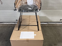 3x stoel black / rattan, polspotten, tokyo - afbeelding 2 van  3
