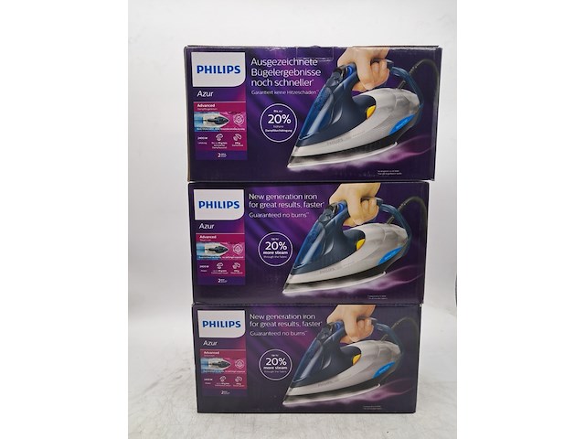 3x strijkijzer, philips, azur advanced gc4930/11 - afbeelding 1 van  5
