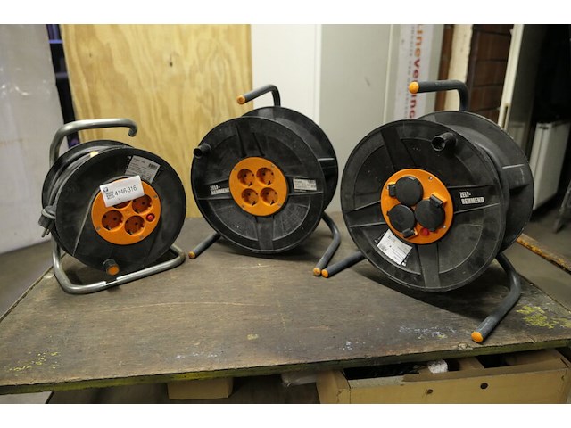 3x stroomhaspel, 230v - afbeelding 1 van  1