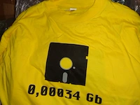 3x t-shirt geel maat l