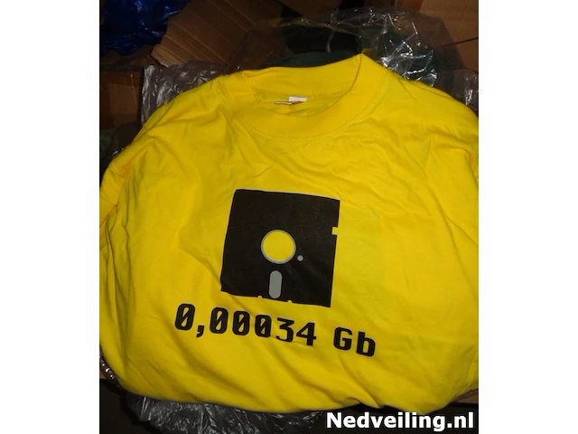 3x t-shirt geel maat l - afbeelding 3 van  3
