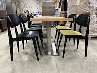 3x tafel 120x60x74 cm, 6x stoel - afbeelding 2 van  9