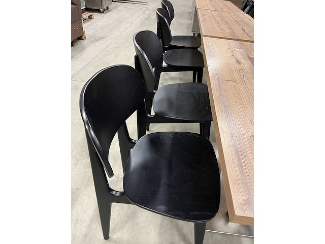 3x tafel 120x60x74 cm, 6x stoel - afbeelding 3 van  9