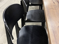 3x tafel 120x60x74 cm, 6x stoel - afbeelding 3 van  9