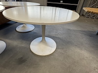 3x tafel, wit, rond - afbeelding 2 van  5