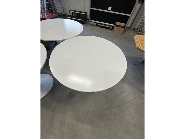 3x tafel, wit, rond - afbeelding 3 van  5