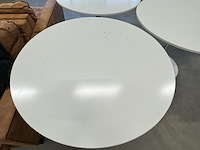 3x tafel, wit, rond - afbeelding 4 van  5