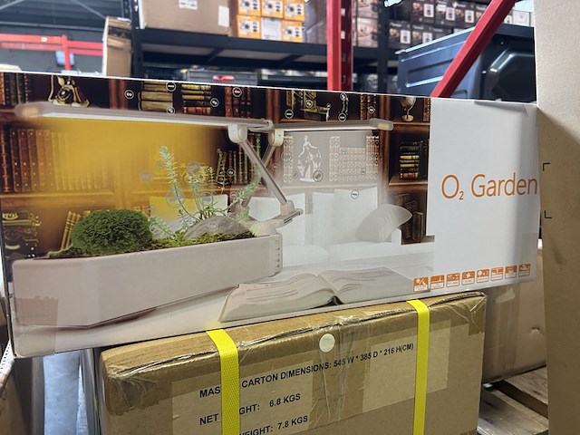 3x tafelplantentuin met leeslampje en zuurstofcirculatiesysteem opcom, o2 garden - afbeelding 2 van  6