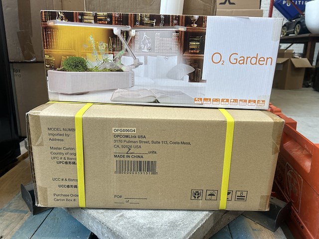 3x tafelplantentuin met leeslampje en zuurstofcirculatiesysteem opcom, o2 garden - afbeelding 1 van  3