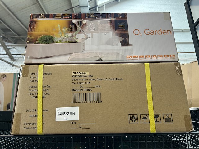 3x tafelplantentuin met leeslampje en zuurstofcirculatiesysteem, opcom, o2 garden - afbeelding 1 van  4