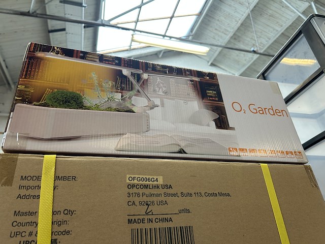 3x tafelplantentuin met leeslampje en zuurstofcirculatiesysteem, opcom, o2 garden - afbeelding 3 van  4