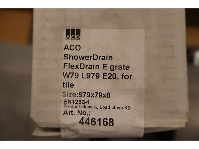 3x tegelrooster voor douchegoot aco, flexdrain e, rvs - afbeelding 7 van  7
