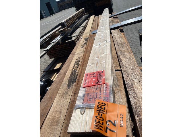 3x thermo vuren channelsiding, 20x142mm, lengte 480cm - afbeelding 1 van  3
