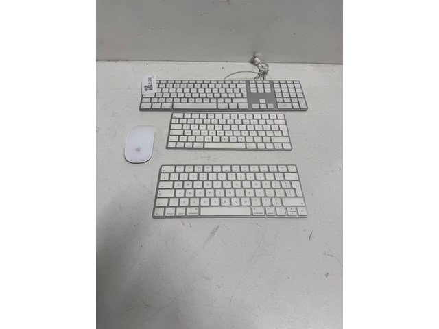 3x toetsenbord en muis apple, wit - afbeelding 1 van  5