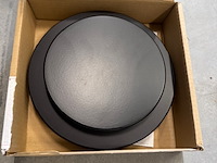 3x toevoer- en afvoerventiel ubbink, haelix rondo, zwart - afbeelding 2 van  2