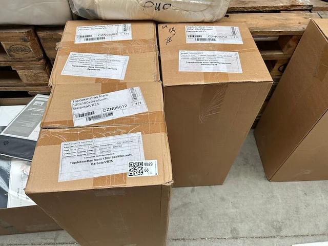 3x topdekmatras 120x190x5 - afbeelding 1 van  4