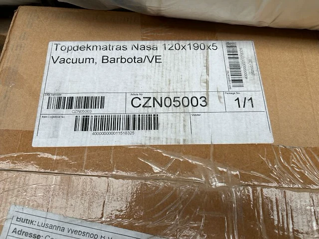 3x topdekmatras 120x190x5 - afbeelding 4 van  4